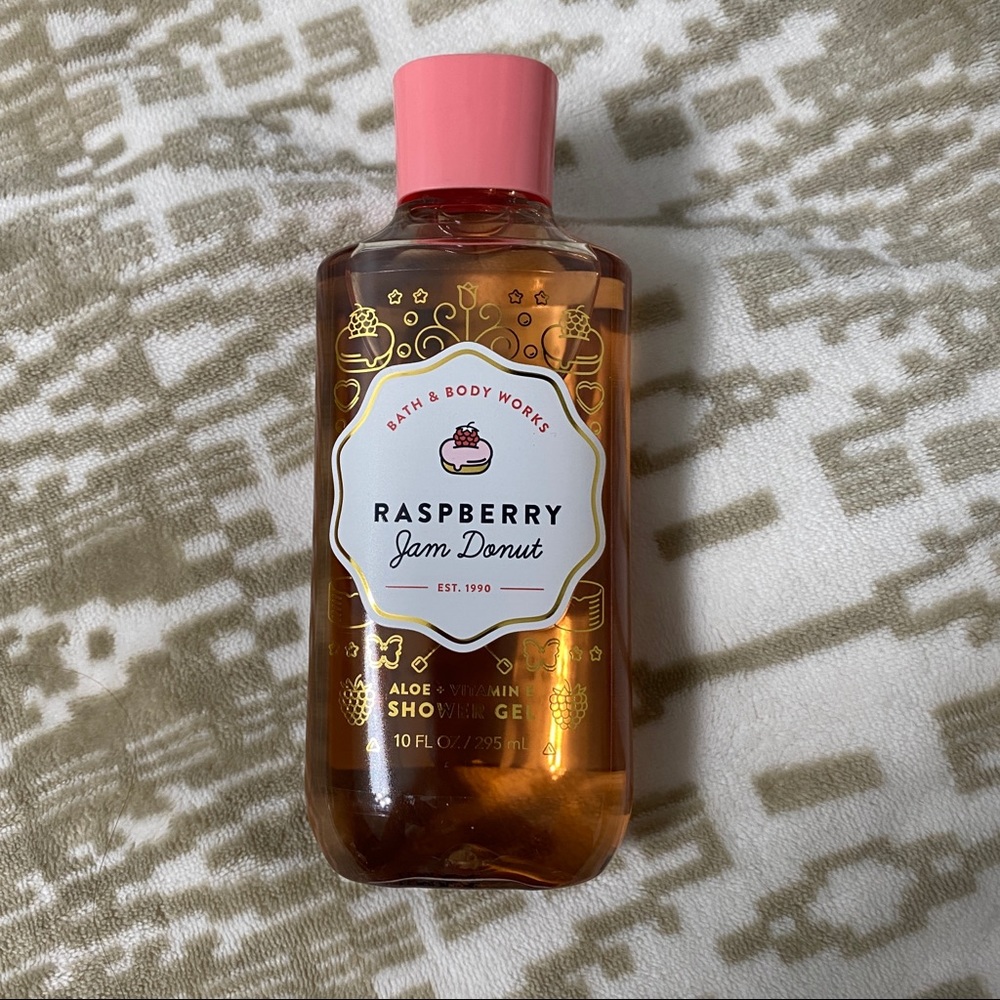 Bath & Body Works Raspberry Jam Donut Shower Gel